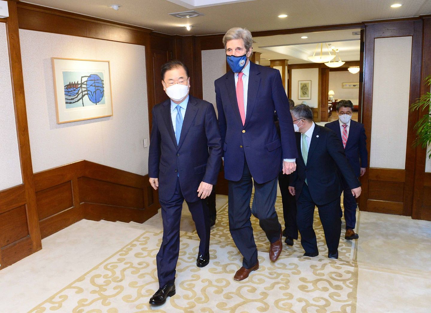 克里4月17日抵达韩国，展开访问。（Twitter@Special Presidential Envoy John Kerry）