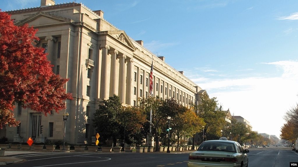 资料照片:位于华盛顿的美国司法部总部大楼。