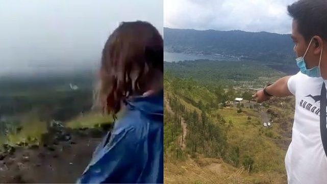 印尼警方正通缉俄网红：巴厘岛山顶拍有色视频，此前还躺大象拍照（组图） - 1