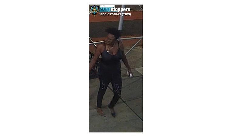 袭击华女的非洲裔女子。 (市警提供)