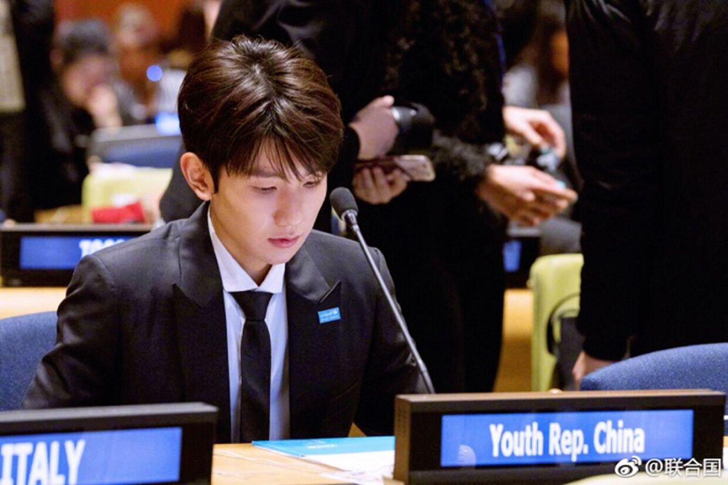 作为中国年轻一代代表的王源曾在2018年，作为中国青年代表和联合国儿童基金会青年教育使者，在纽约联合国总部参加了联合国经济与社会理事会2018年青年论坛。（微博@联合国）