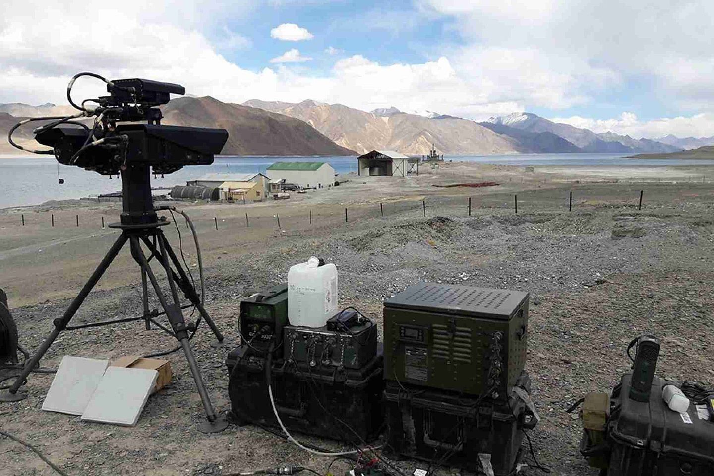 印军部署于中印边境的视频监控系统。（微博@河婆Jason007）