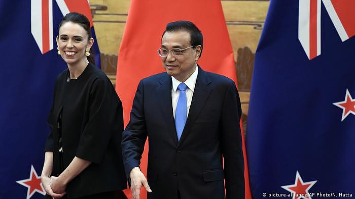 China Jacinda Ardern und Li Keqiang