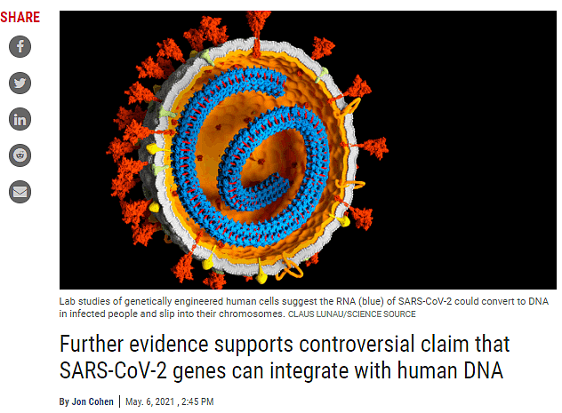 可怕！全球顶尖实验室合作，发现新冠病毒可以整合到人类基因组中（组图） - 1