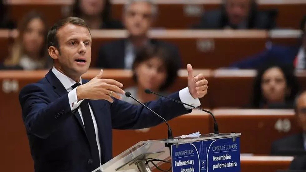 Emmanuel Macron livre un discours devant le Conseil européen, le 1er octobre 2019, à Strasbourg