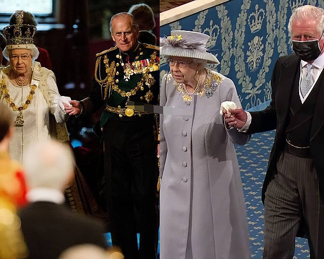 英国女王身材暴瘦，穿亲王99岁生日花裙缅怀，查尔斯地位飞升笑开怀（组图） - 7