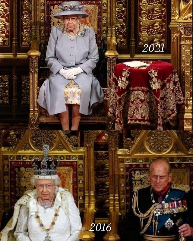 英国女王身材暴瘦，穿亲王99岁生日花裙缅怀，查尔斯地位飞升笑开怀（组图） - 11