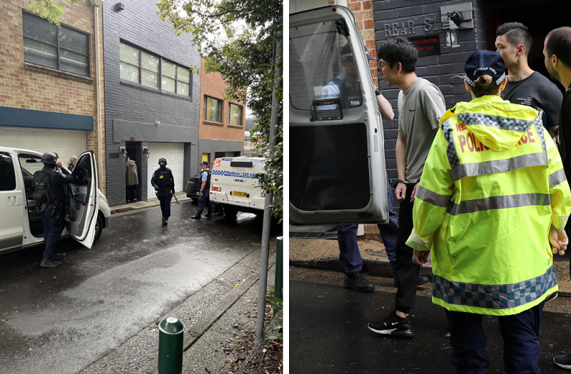 警方突袭悉尼按摩店及华人区民宅，两华男涉毒被捕（组图） - 2