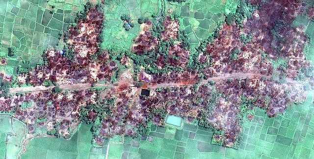 Satellite imagery from Rakhine state