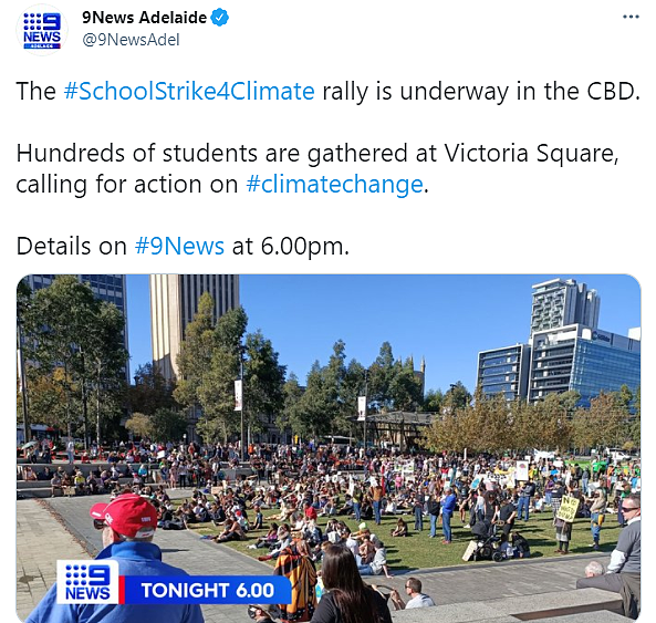 全澳50多地爆发游行示威！数千名学生涌入悉尼CBD，批莫里森政府“不关心澳洲未来”（组图） - 7