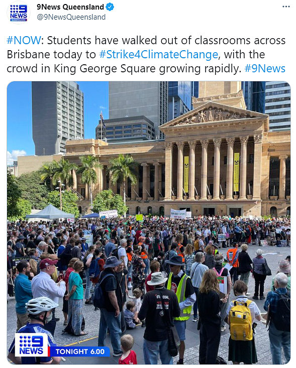 全澳50多地爆发游行示威！数千名学生涌入悉尼CBD，批莫里森政府“不关心澳洲未来”（组图） - 6