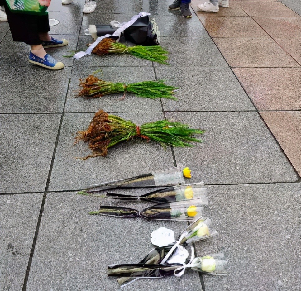 泪别袁隆平！雕像下围成花海，长沙市菊花被买空，鸣笛声响彻天际