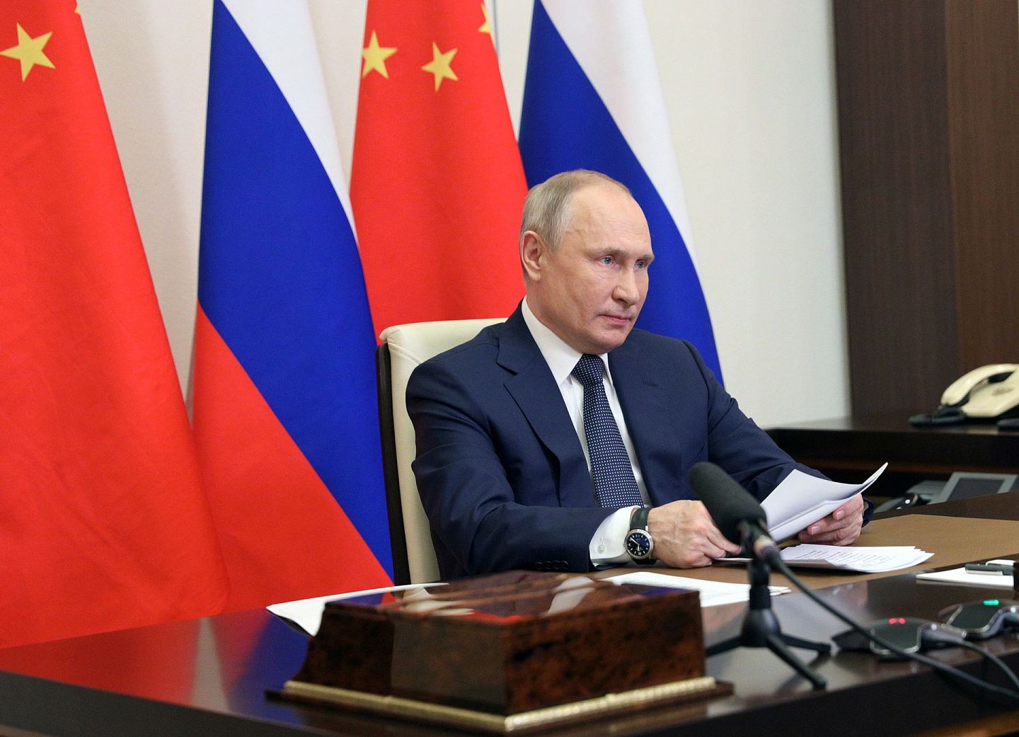 普京还说，他相信，俄罗斯和中国将来还会有很多雄心勃勃且成功的双边创举。（Reuters）