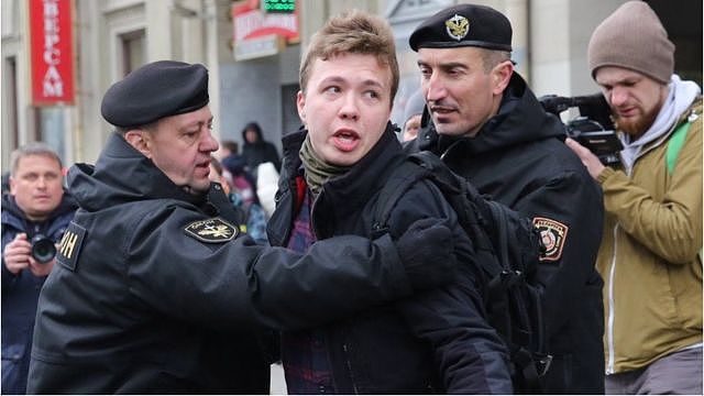 普罗塔塞维奇在这起事件中被白俄罗斯当局带走。图为普罗塔塞维奇在2017年的一张照片。