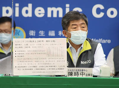 中央流行疫情指挥中心指挥官陈时中首度对中国疫苗态度放软，表示只要对方（指中国）提出申请，就可以来讨论。 （指挥中心提供）