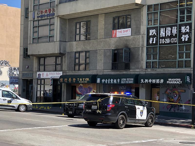 屋仑华埠24日发生枪击，一人致死。 （记者刘先进／摄影）