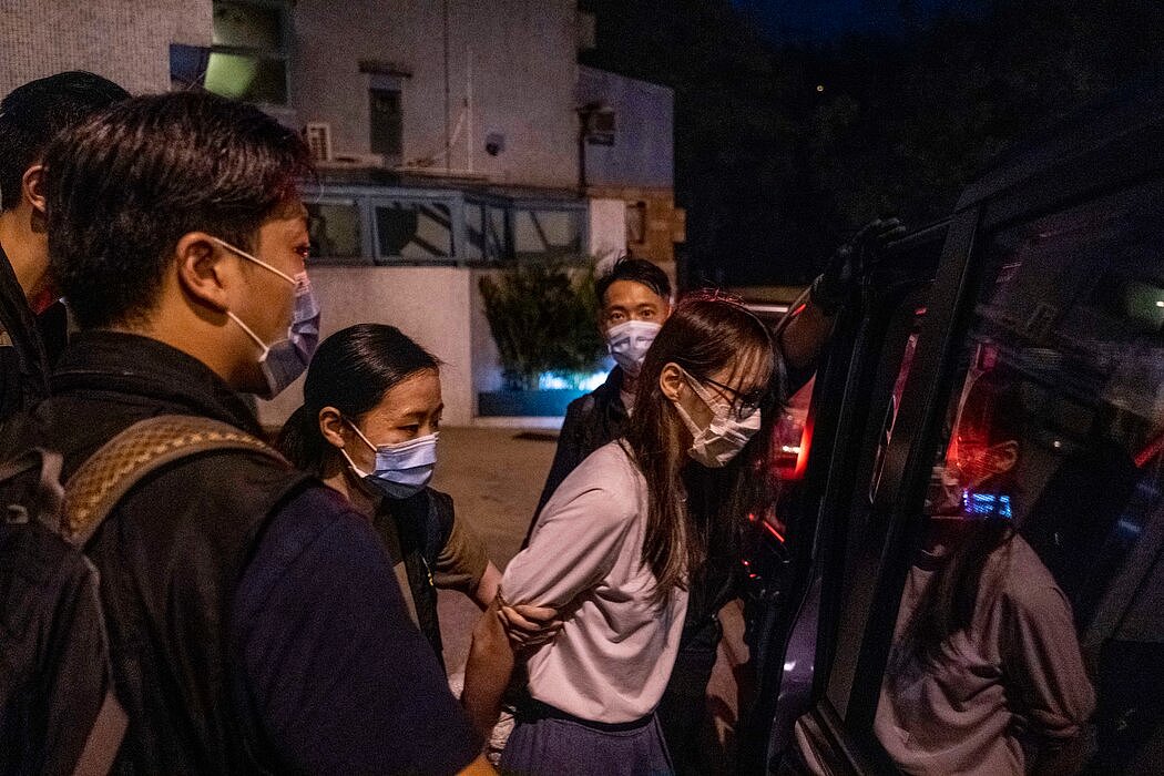 去年8月，周庭在香港家中被逮捕。