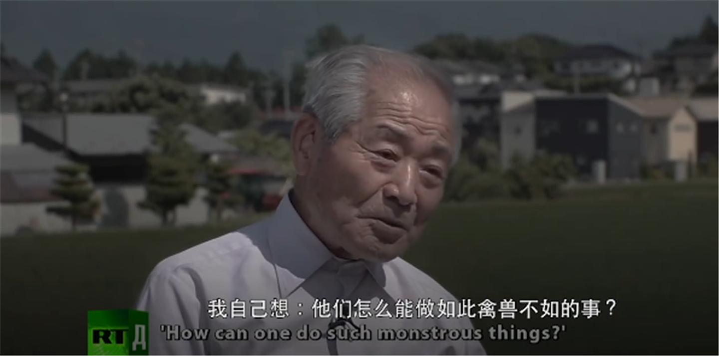 曾在日本731部队实习过的日本老人讲述自己的经历。（微博@Ent_evo）