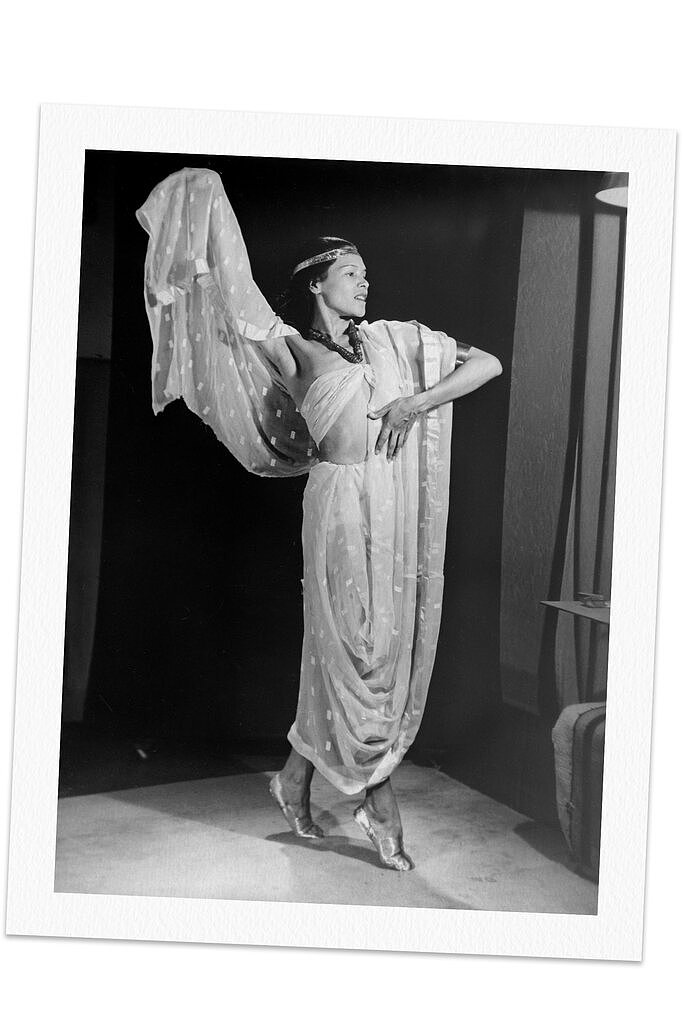 1944年的陈锡兰。作为一名社会主义者，她将舞蹈视为一种建立国际团结的方式。