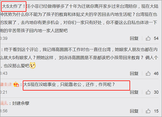汪小菲向徐熙媛示爱后，大S遭网暴被骂：没事业只能靠老公，还作（组图） - 12