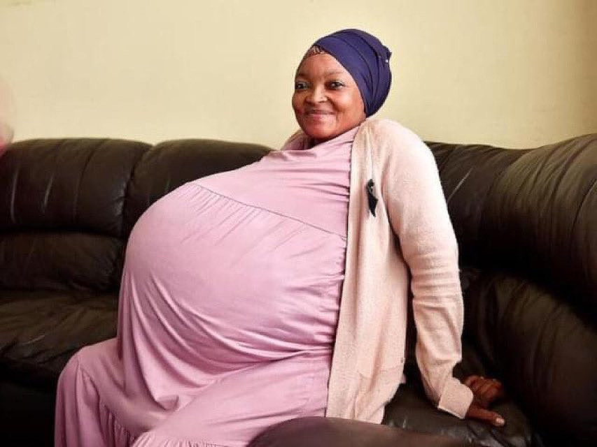 ▲▼破人类纪录！ 南非37岁妇一口气产下10胞胎。 （图／翻摄自推特「@SAfmRadio」）