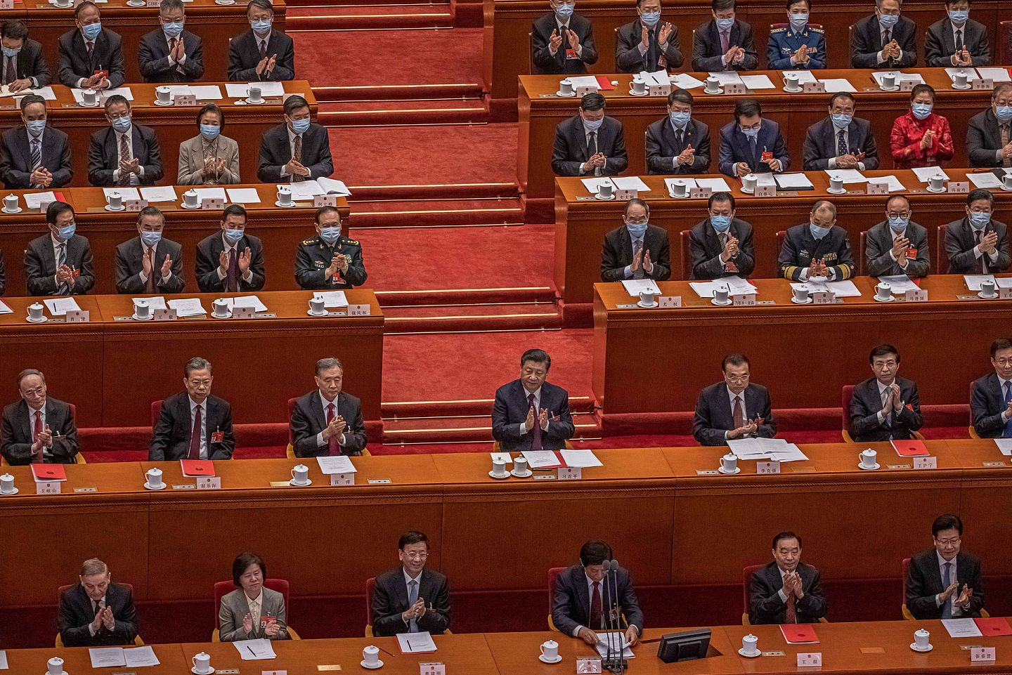中国通过《反外国制裁法》亮明了北京对西方制裁的态度。（AP)