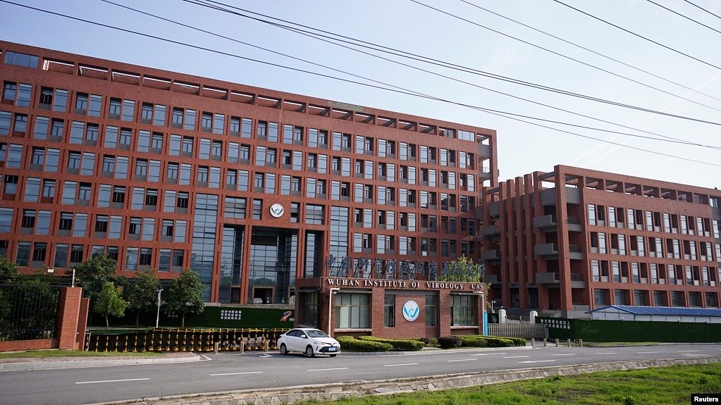 武汉病毒研究所的大门。 （2020年5月15日摄）