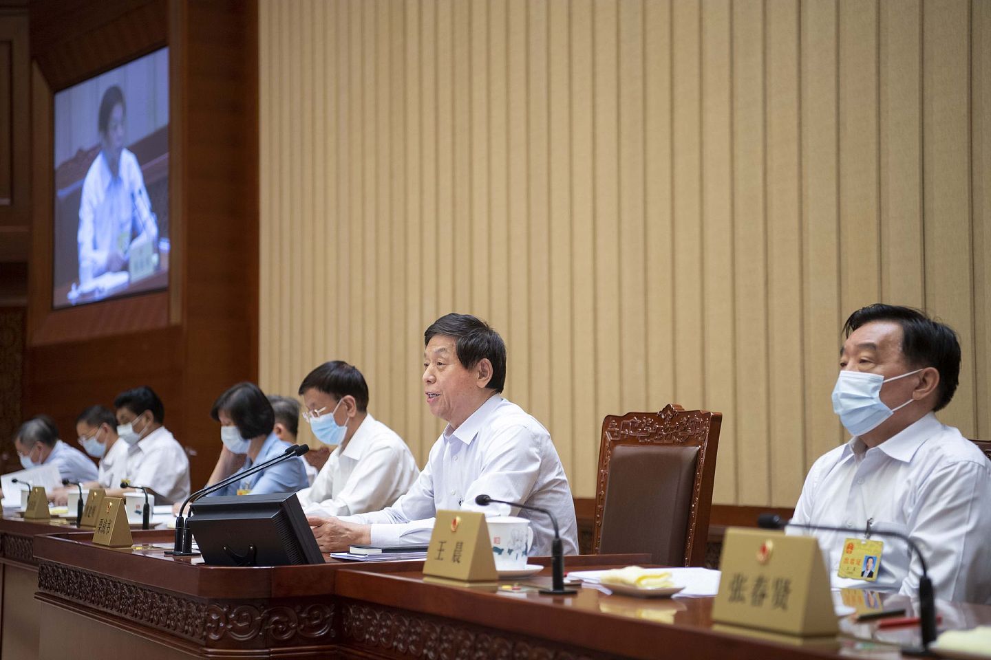 6月10日，中国十三届全国人大常委会第二十九次会议表决通过了《反外国制裁法》。（新华社）
