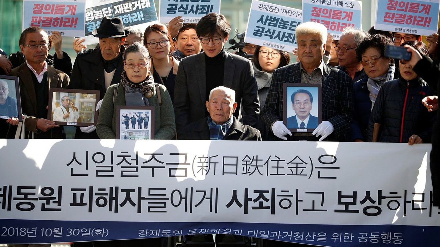 韩国最高法院2018年曾判决二战劳工有权向日企索赔，但本周地方法院做出相反判决。（Getty）
