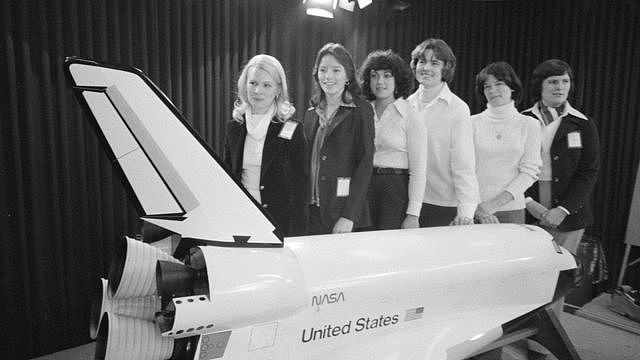 1978年，美国宇航局6位女太空人合影。