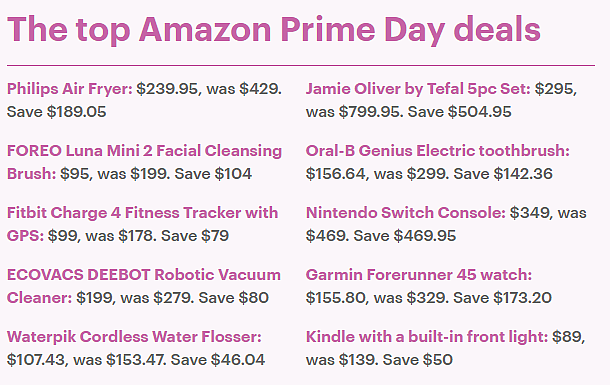亚马逊Prime Day正式开始！数万商品限时打折促销，飞利浦空气炸锅直降$189（组图） - 3
