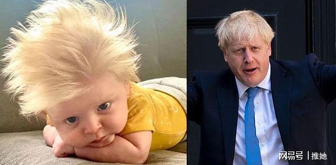 黑发父母，生下一个金发碧眼的大拖把，被比作英国首相（组图） - 15