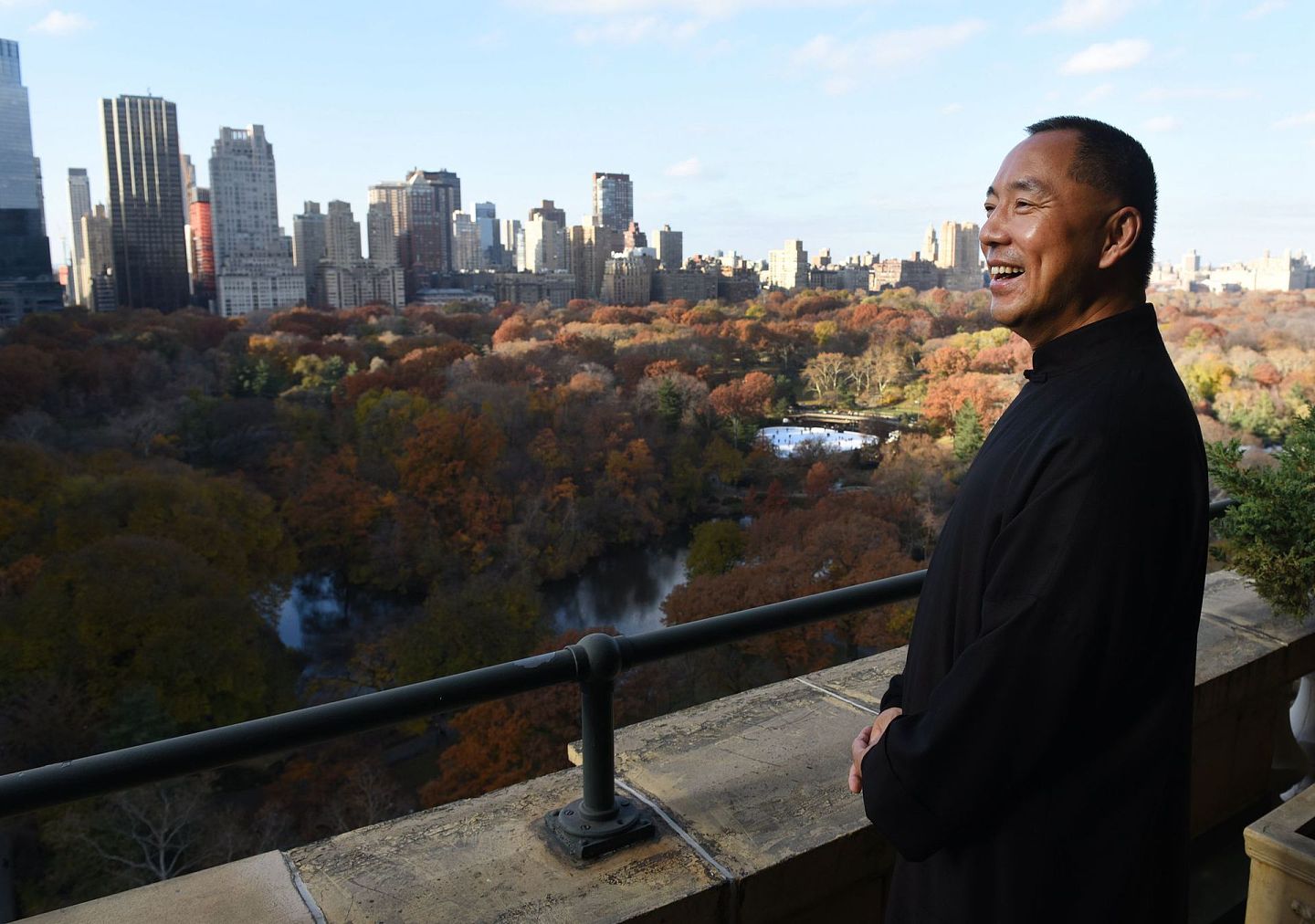 郭文贵在美国纽约购置了一个豪华别墅。（AFP）