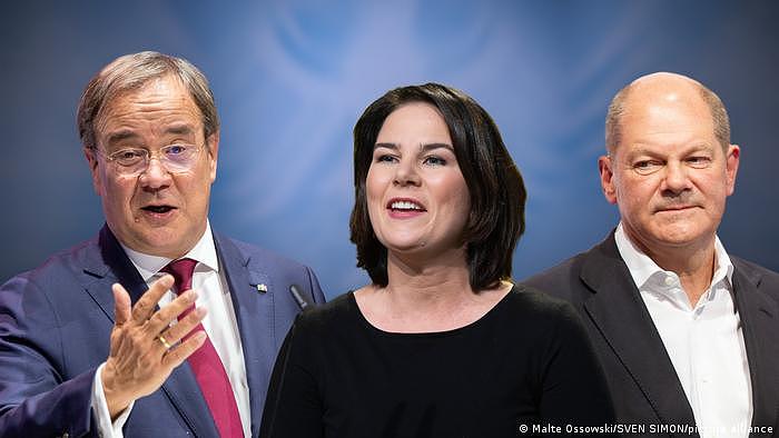 Die Kanzlerkandidaten zur Bundestagswahl 2021.