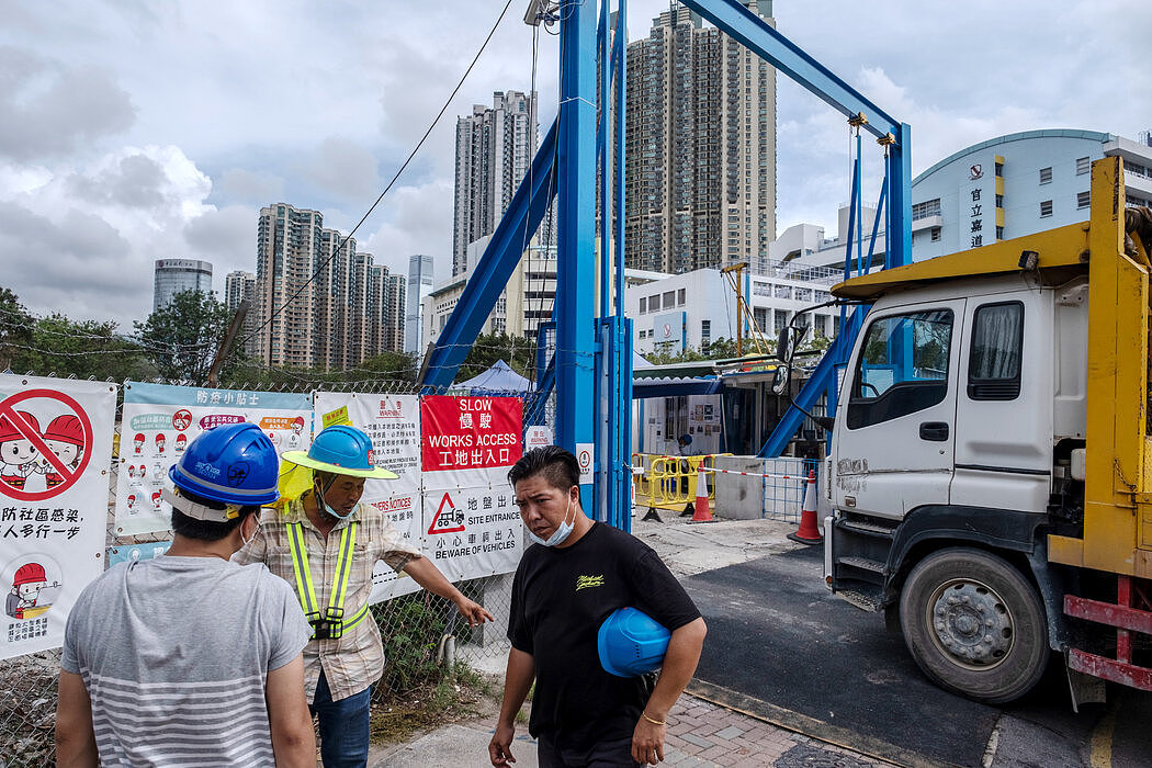 驻港国安公署的建设工地。