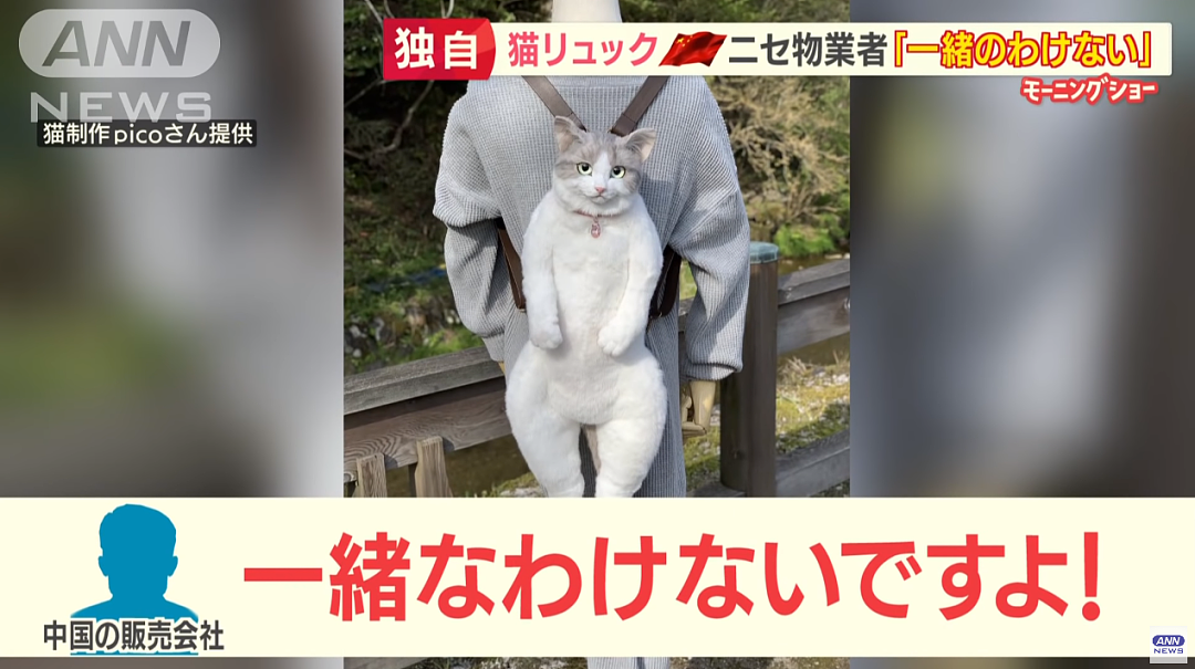 又被挂了！日本博主制作“猫猫背包”惨被国内山寨！品质恶劣，居然全世界热卖，令人哭笑不得