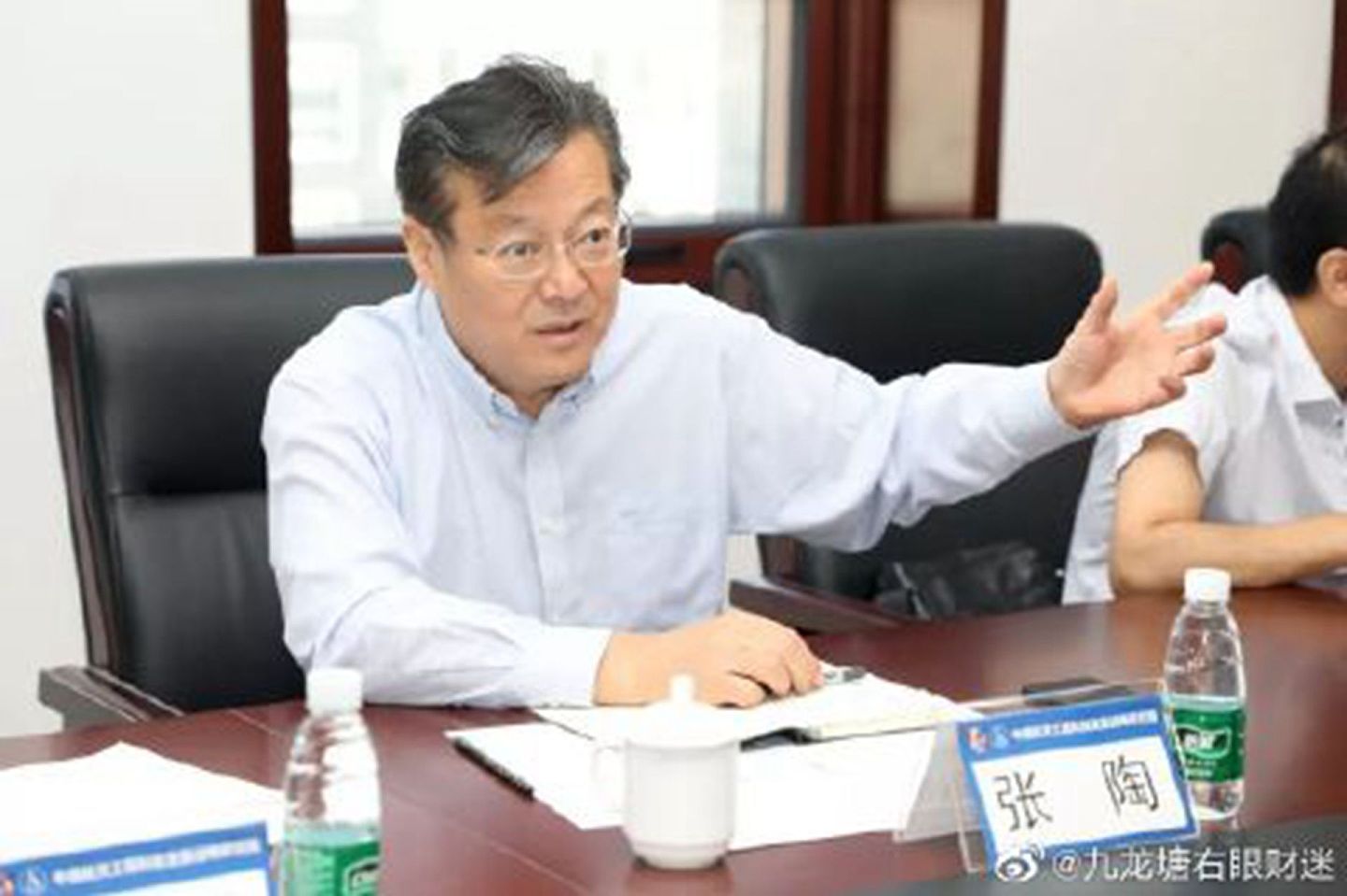 张陶现任航天投资控股有限公司党委书记、董事长。（微博@九龙塘右眼财迷）