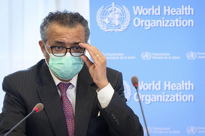 世卫秘书长谭德塞（Tedros Adhanom Ghebreyesus，图）在瑞士日内瓦记者会上，宣布全球染疫病逝总数突破400万大关。 美联社