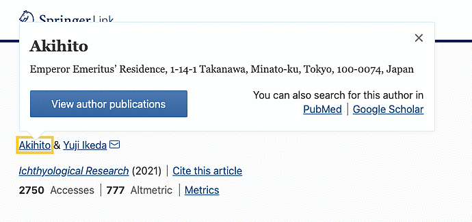 日本天皇兼职做科研60年，发过《自然》和《科学》，被尊为领域专家（组图） - 2