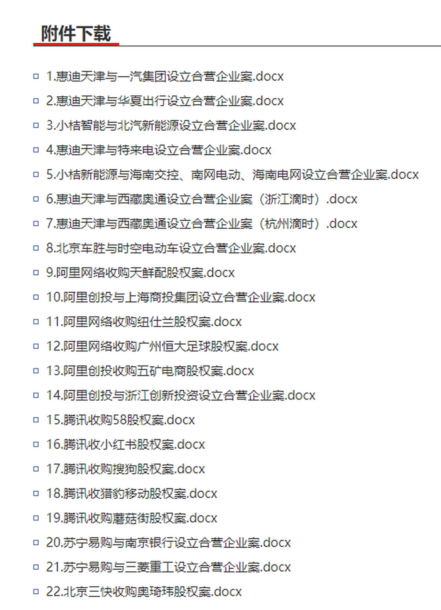 22宗违法实施经营者集中案。（市场监管总局官网）