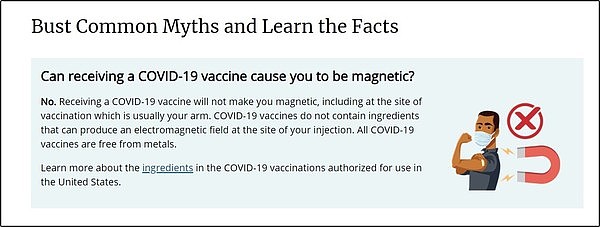 ▲▼打疫苗会产生磁力，美国CDC否认。（图／美国疾病管制与预防中心）