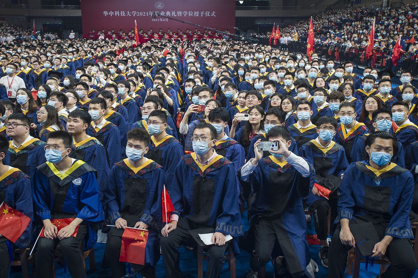 至2021年7月，华中科技大学已有6名学子入选华为“天才少年”计划。（视觉中国）