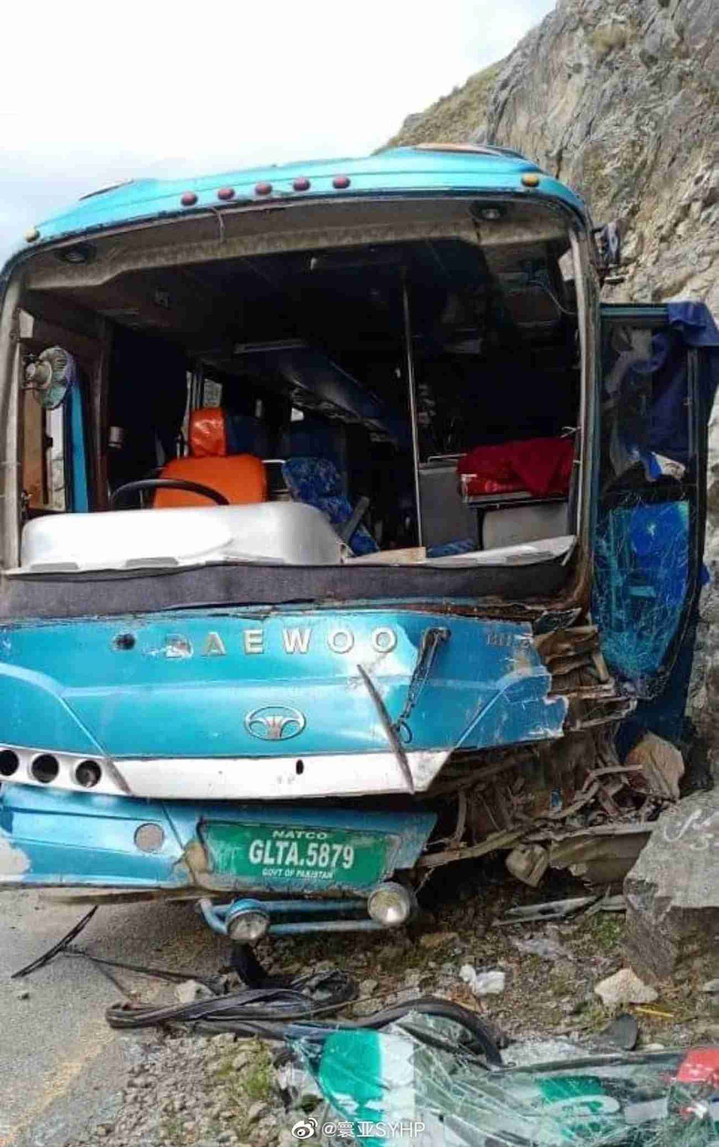 巴基斯坦发生公交车爆炸事故，中国人伤亡。（微博@寰亚SYHP）