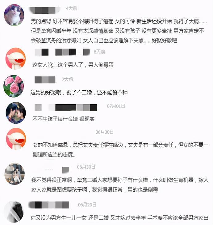 结婚半年，二婚妻子查出患乳腺癌，头婚丈夫哀求离婚：我不想绝后！（组图） - 15