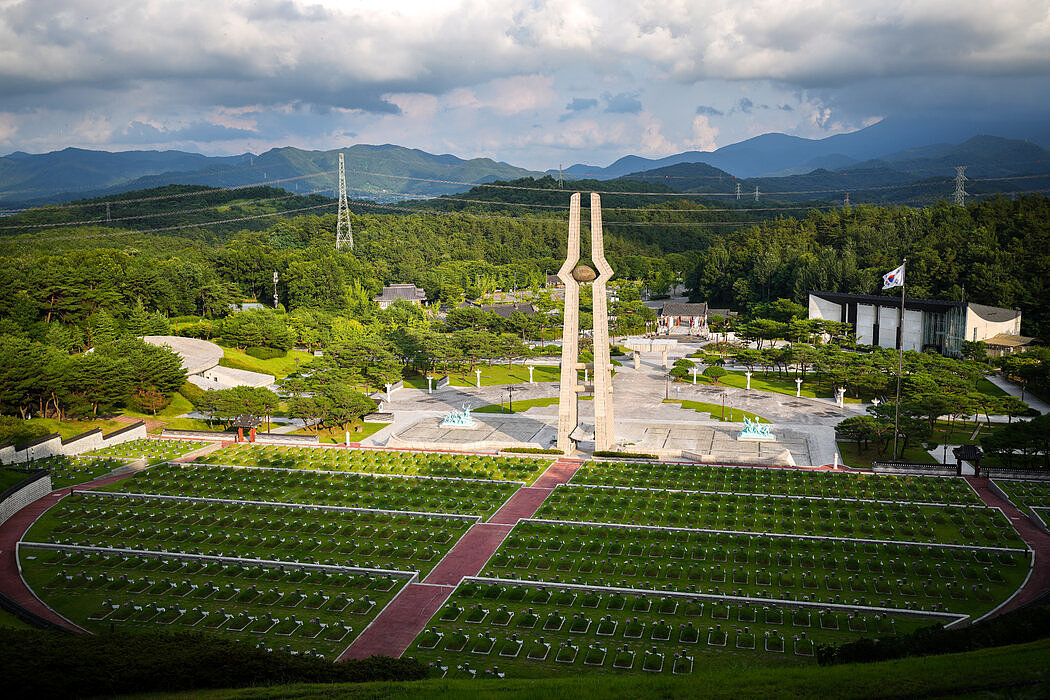 光州的国家公墓。1980年起义是韩国民主抗争的里程碑事件。