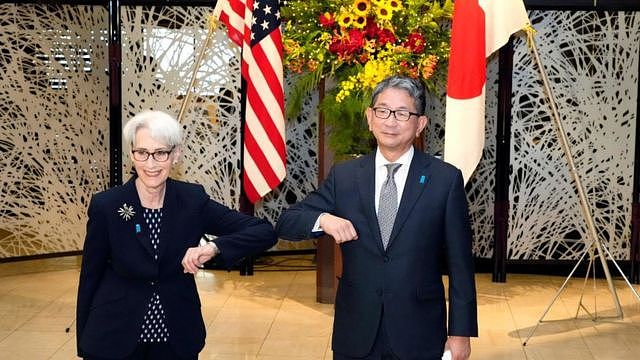 美国副国务卿谢尔曼与日本外务省副相森武夫