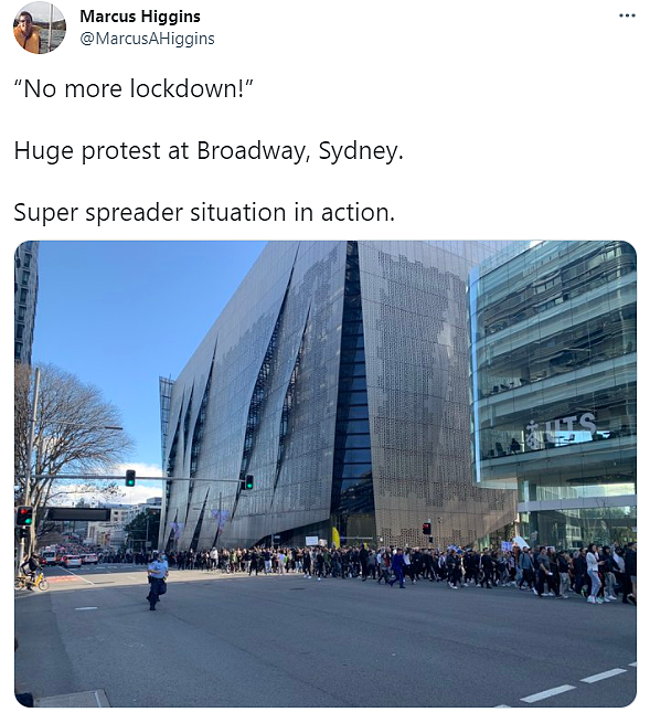 悉尼爆发数千人反封锁游行！警方与示威者激烈冲突，多人被捕（视频/组图） - 33