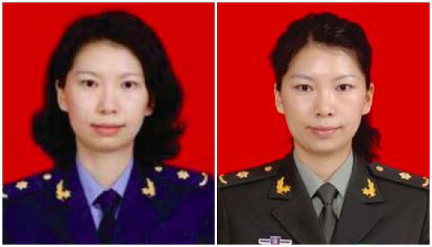 2020年6月26日，美国司法部公布的照片显示，中国科学家唐娟身穿中国军服。（美国司法部官网）