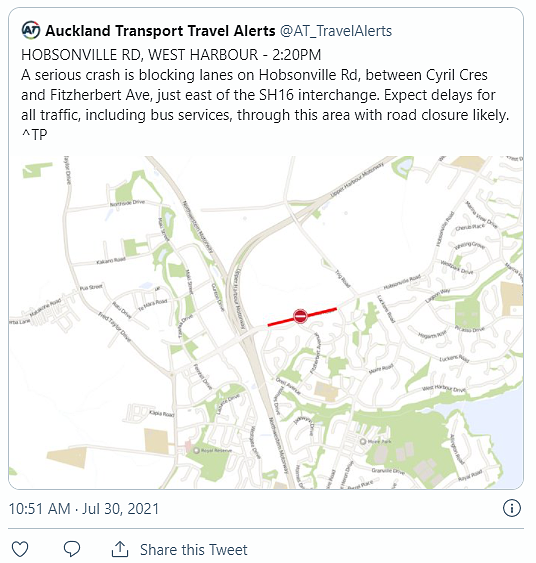 奥克兰发生严重车祸，道路封闭，公交改道（组图） - 4
