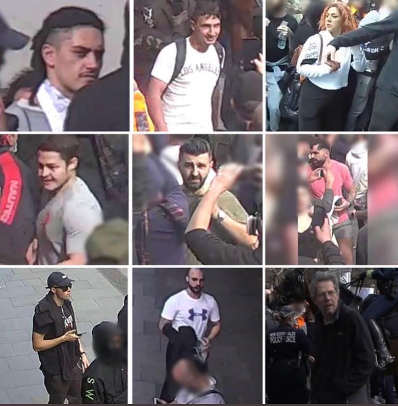 照片曝光！9人参与悉尼反封锁游行，警方急寻线索（组图） - 3